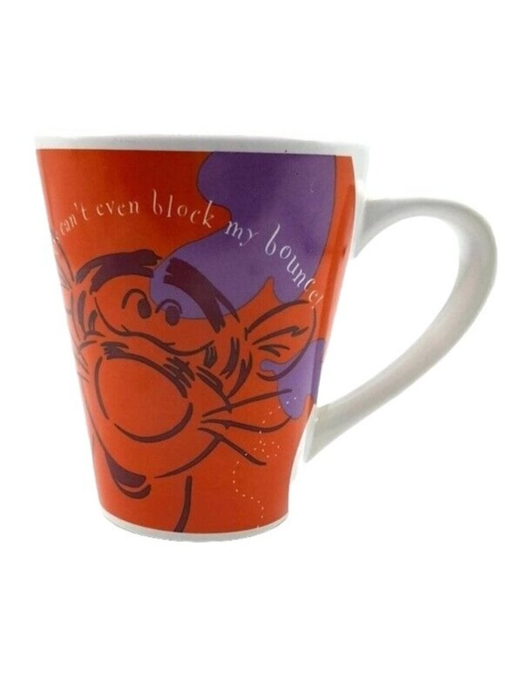 Disney Tigger Mug Pounce Blustery Days Bounce Orange Purple Leaf Autumn Fall